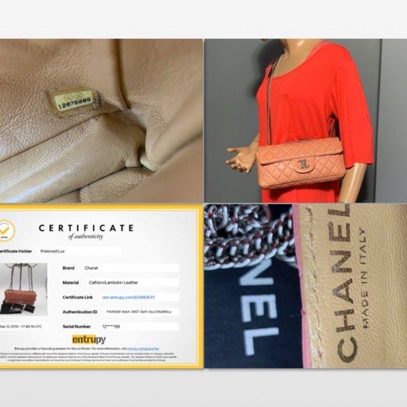 Authentic CHANEL CC Flap Bag - Dark Pink (Salmon Pink) SHW - Picture 8 of 15